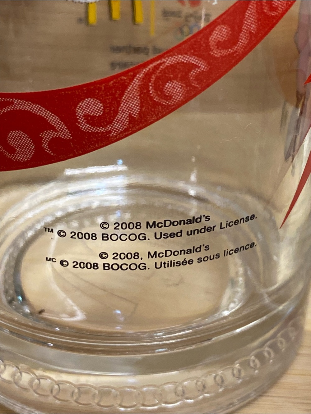 2008 McDonald’s Beijing Olympics Glasses Red Orange - Picture 5 of 6